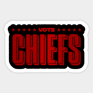 vote chiefs networking Sticker